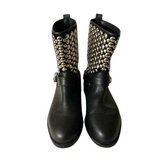 Rebecca Minkoff Saida Studded Leather Boots, Sz 7.5 - Picture 2 of 12